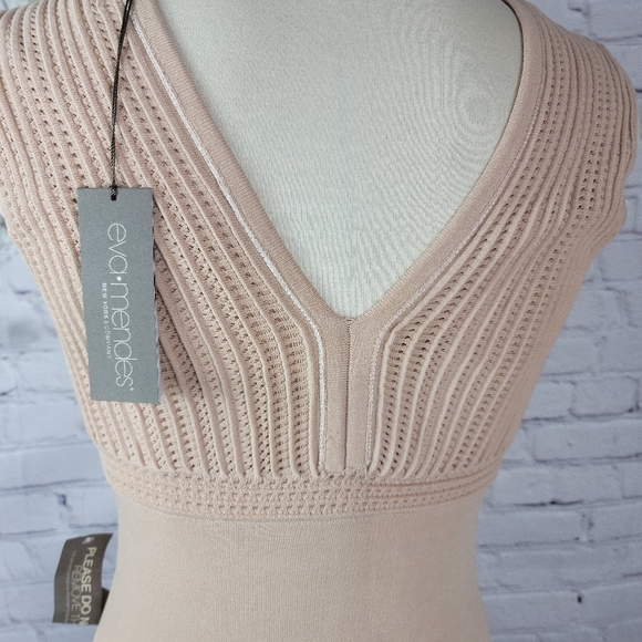 - NYC EVA MENDES NUDE KNITTED COCKTAIL DRESS… - Picture 10 of 16